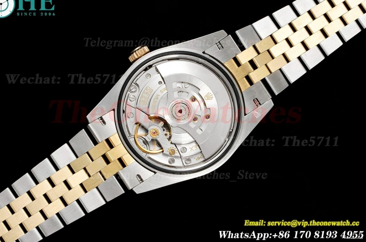 36mm YG Datejust VR3235 126233 Jub V2 Gold SS Textured JDF 0107